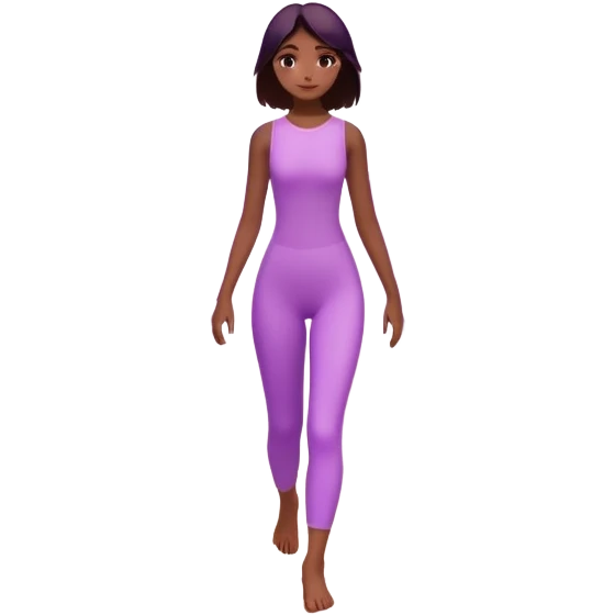 
A small figure walks across a glowing bridge, holding soft pink and purple orbs in each hand—symbolizing compassion and forgiveness. A gentle heart aura trails behind them, showing healing in motion. emoji