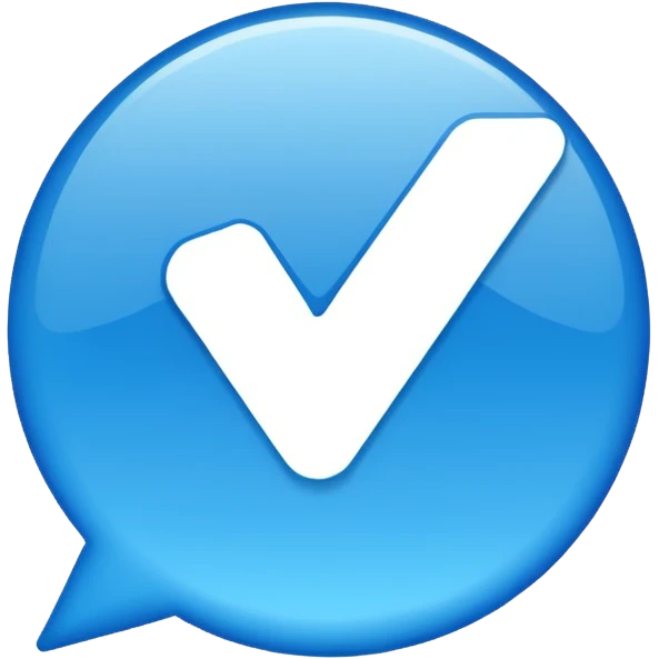  تیک آبی اینستا emoji