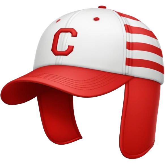 striped Baseball Cap emoji