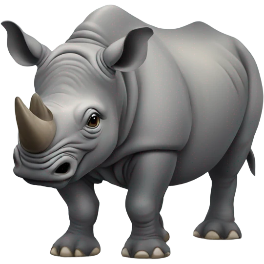 Blind rhino  emoji