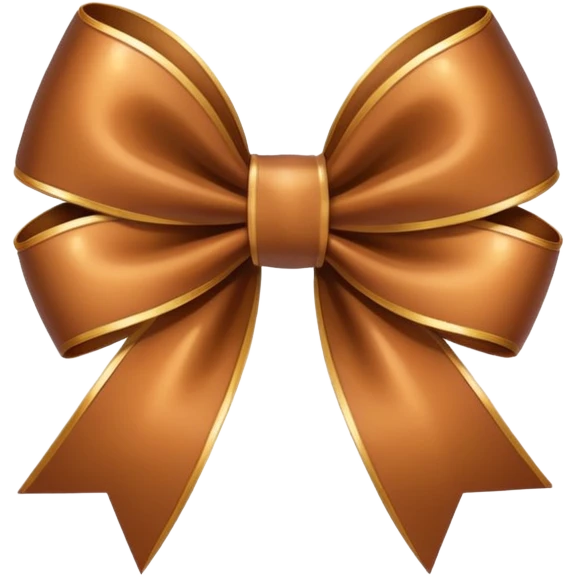 Crie um emoji de laço marrom emoji