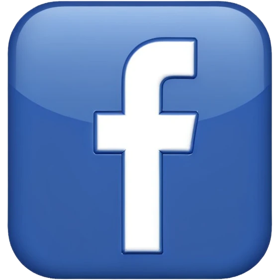 a Facebook logo emoji