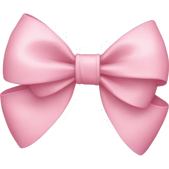 Pastel pink bow emoji