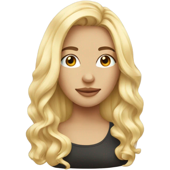blonde beautiful girl emoji