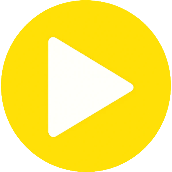 Graphic: 🎥 Play button icon (white) with yellow glow.
Animation: Play button pulses softly.
Background: Transparent.


 emoji