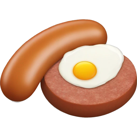Sausage and egg emoji