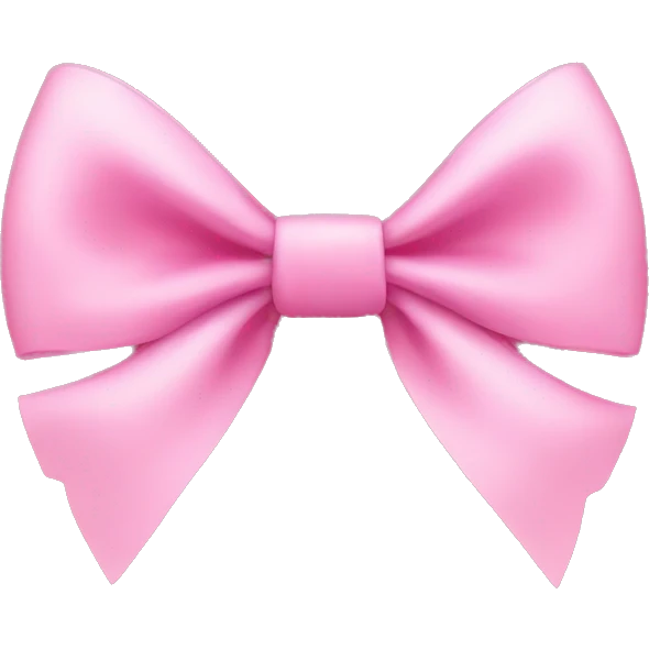 pink bow emoji