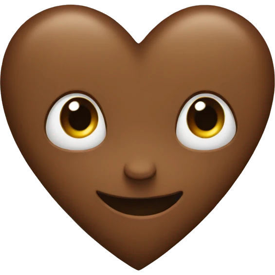 Brown heart emoji
