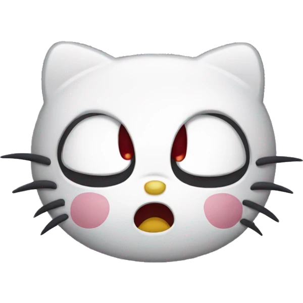 Hello Kitty being angry emoji