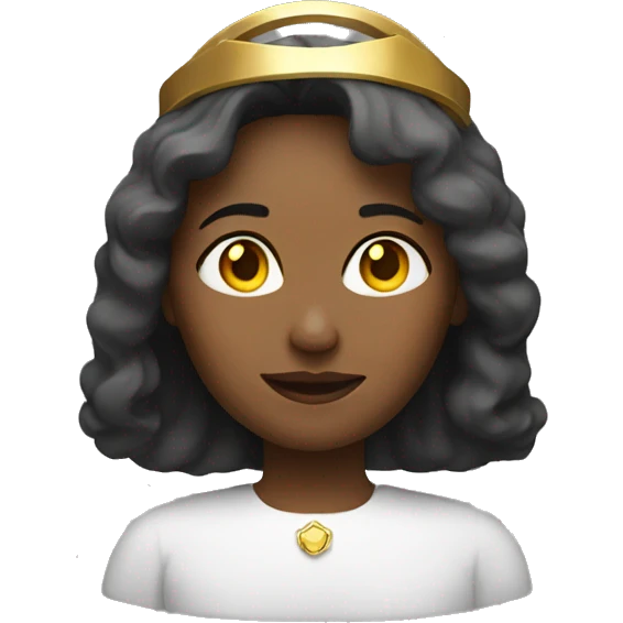 woman with halo emoji