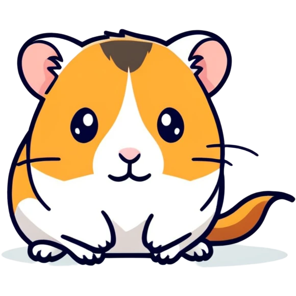 Cute tiny hamster  emoji