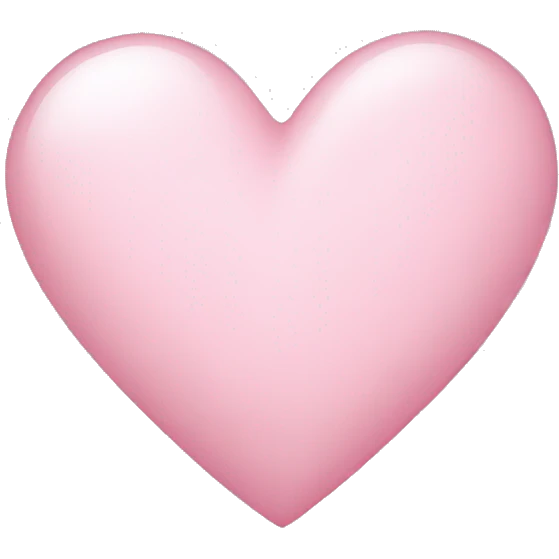 Light pink heart emoji