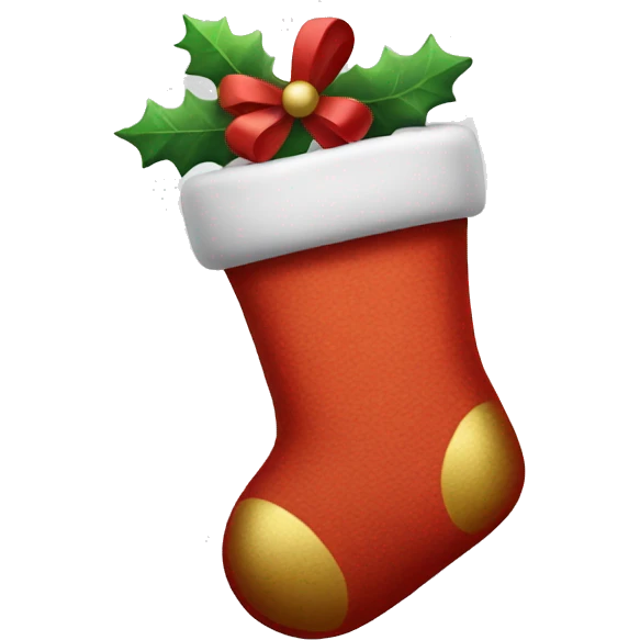 Christmas stocking emoji