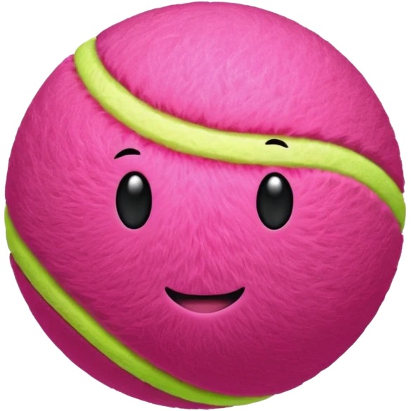 pink tennis ball emoji
