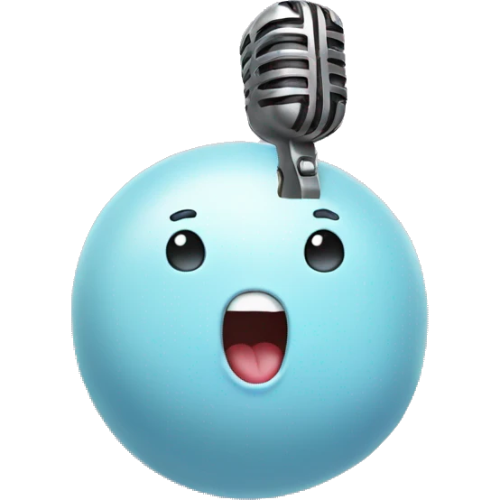 blob singing karaoke emoji
