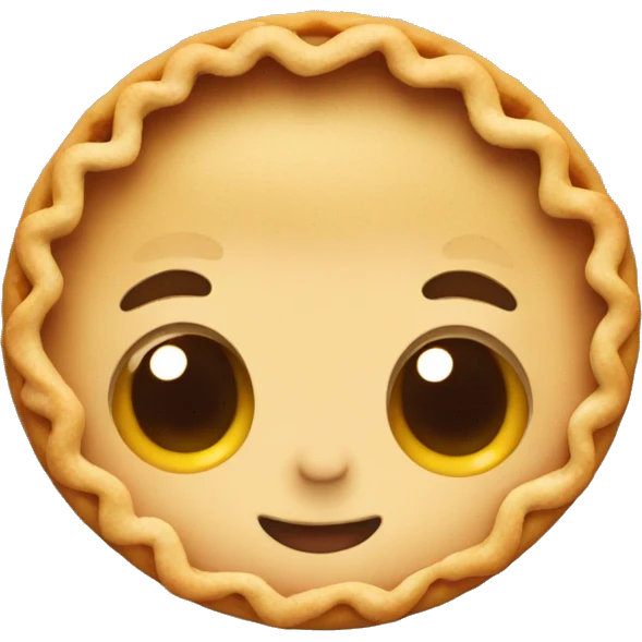 A cute pie emoji