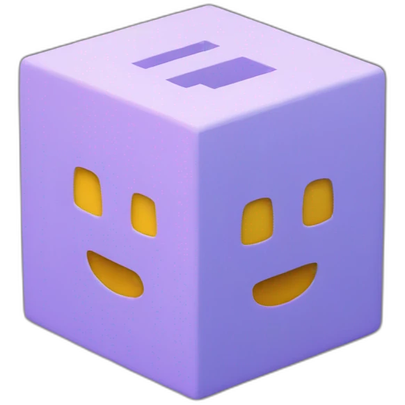 3D CUBE emoji