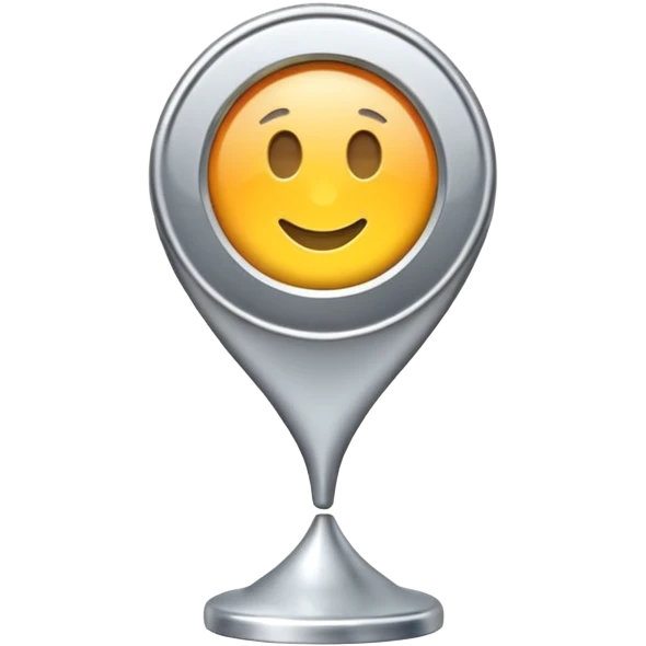 Silver Location Marker emoji