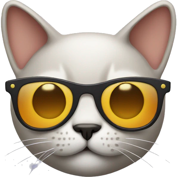 Cat with sunglasses emoji