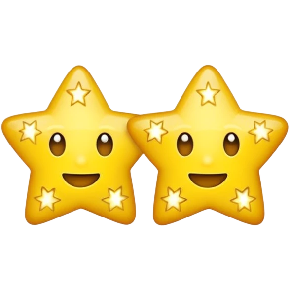 zwei funkelnde sterne emoji
