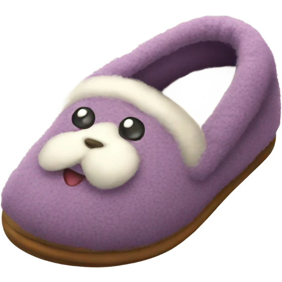 cozy slippers emoji