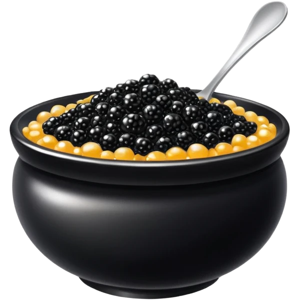 Caviar en un cuenco  emoji