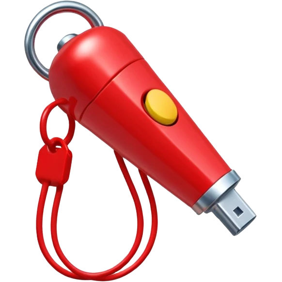 whistle in red emoji