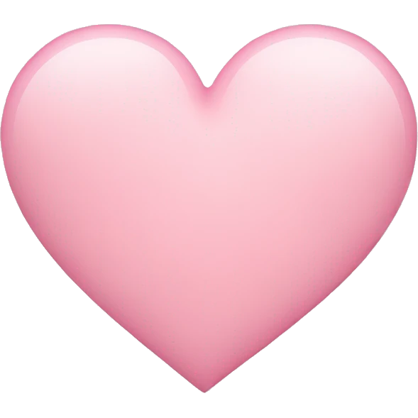Light pink heart emoji