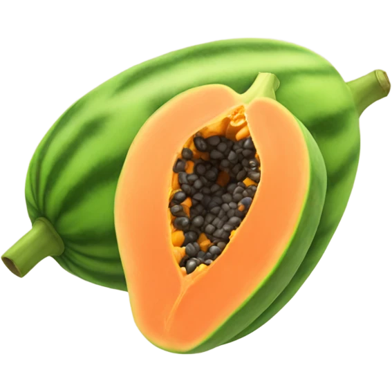 Realistic Papaya  emoji