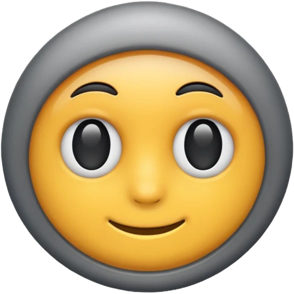 Grey circle no facr emoji