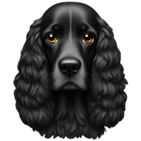 black cockalier emoji