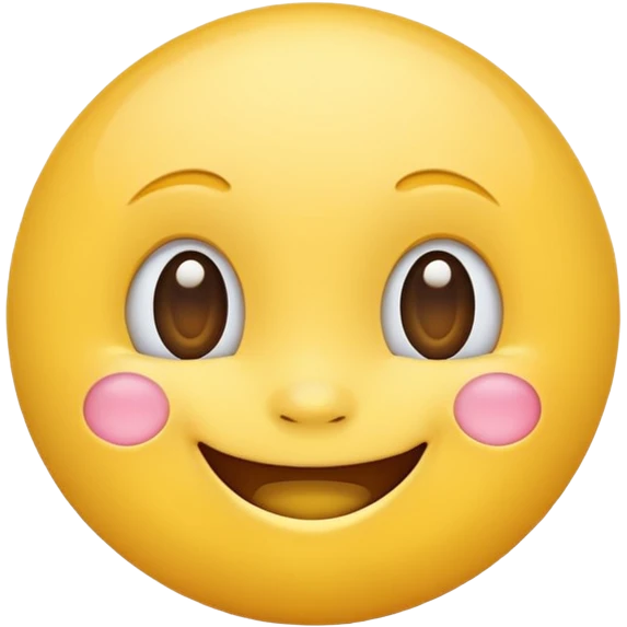 I'm making a website that generates English fairy tales, and I want to create an emoji to use for greeting in the intro. I want it to have a round, cute, and bubbly look that children will love. Please make a fitting emoji. emoji