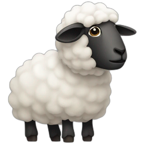 Sheep in sujud crying kaaba emoji