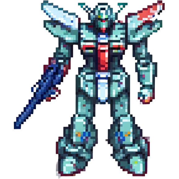 Gundam, no background emoji