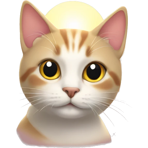 Cat with sunrise  emoji