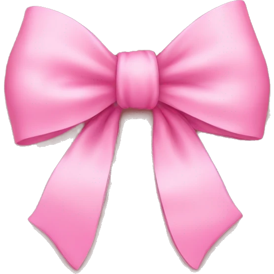 cute pink bow emoji
