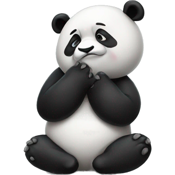 Panda facepalming  emoji