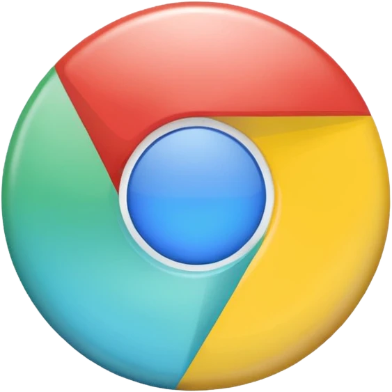 pastel google chrome logo emoji