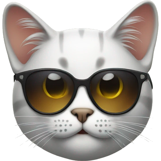 Cat with sunglasses emoji