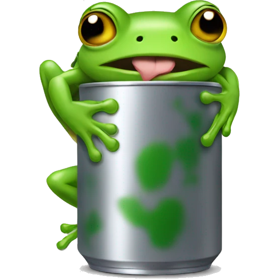 Can cuddling a frog emoji