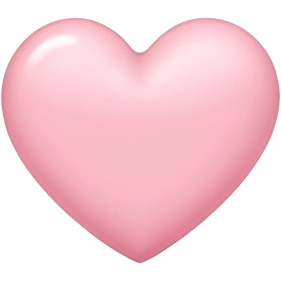 Light pink heart  emoji