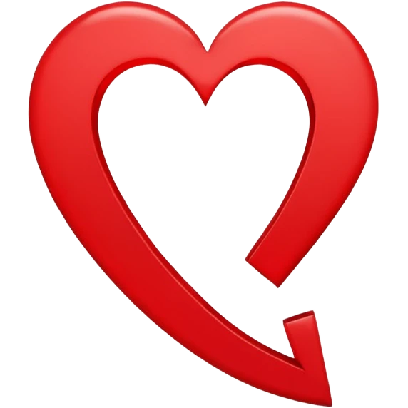 Small broken heart emojis around the letter E emoji