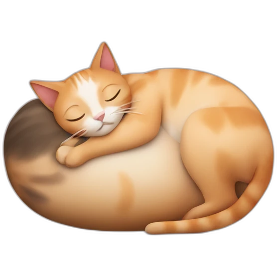 Cat sleeping in the belly of pregnant woman emoji