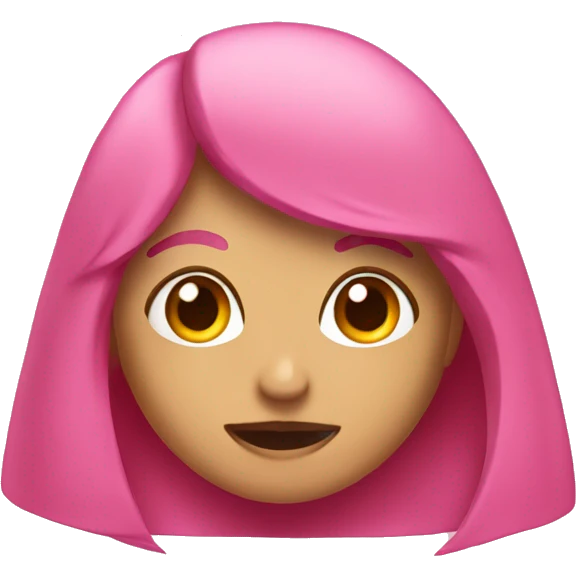 Moño color rosado emoji