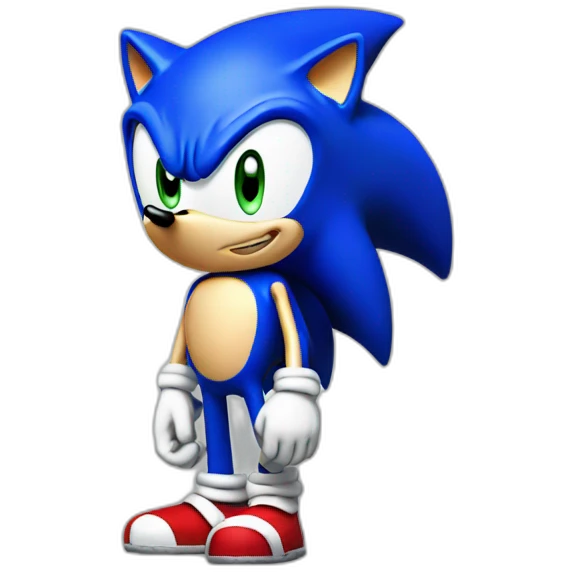 Sonic waiting emoji