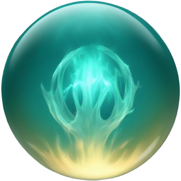 Dark teal soul orb wisp spirit emoji
