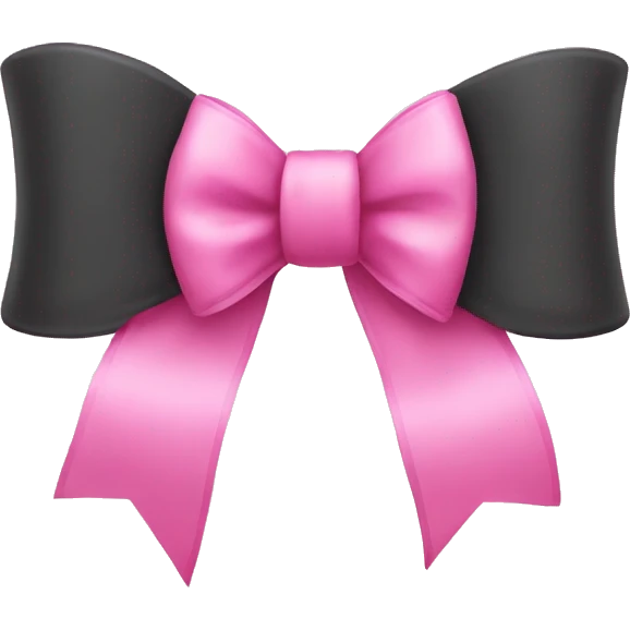 Pink bow emoji