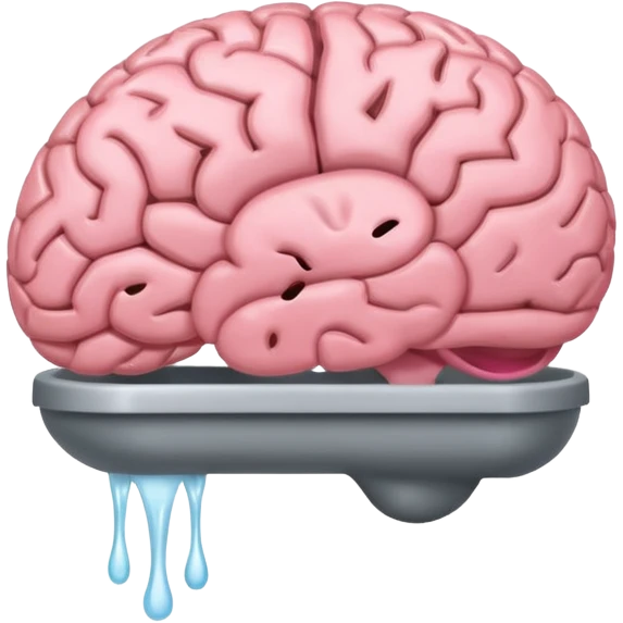 Brain in toilet  emoji