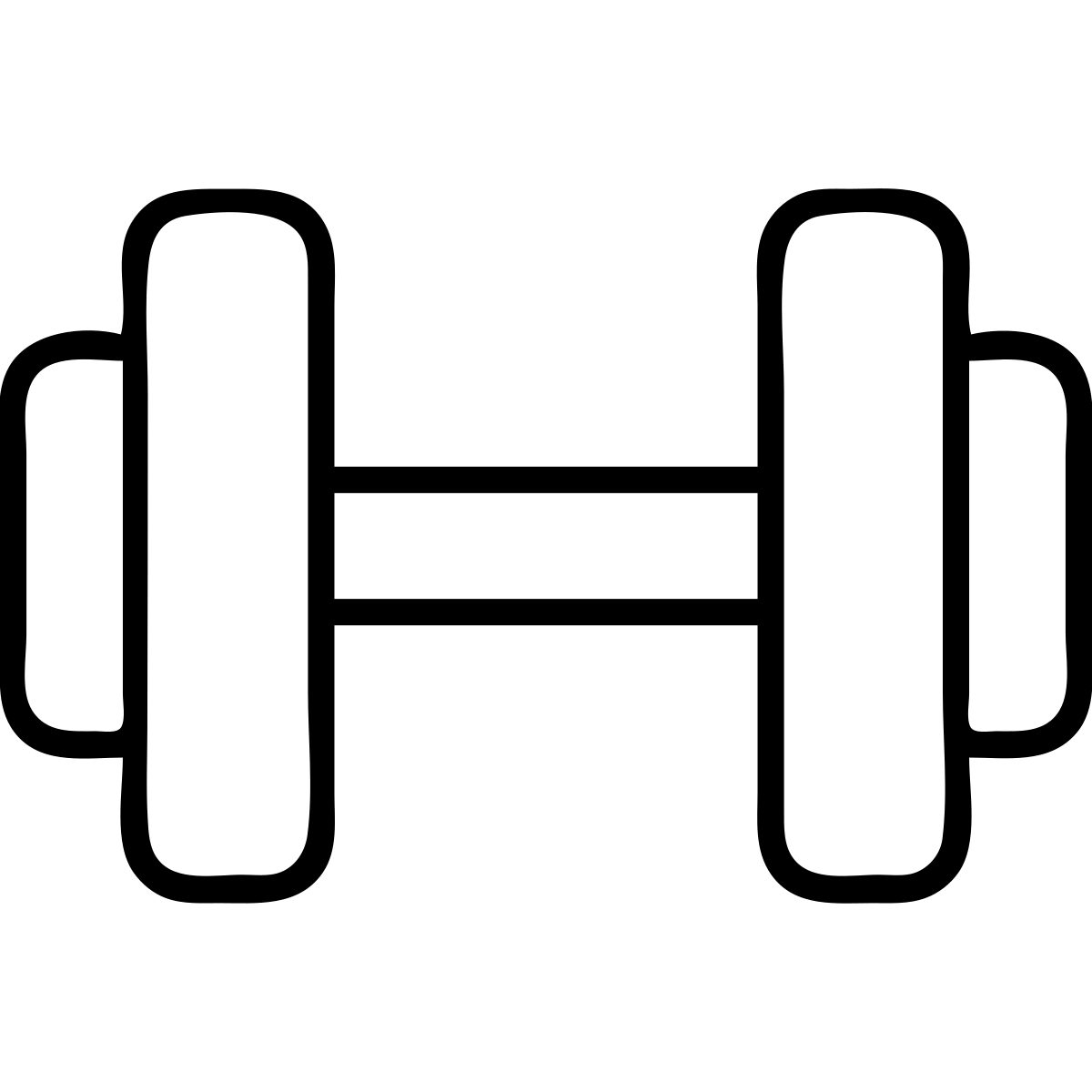 minimal dumbbell gym symbol icon emoji
