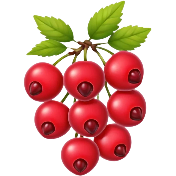 Red berries emoji